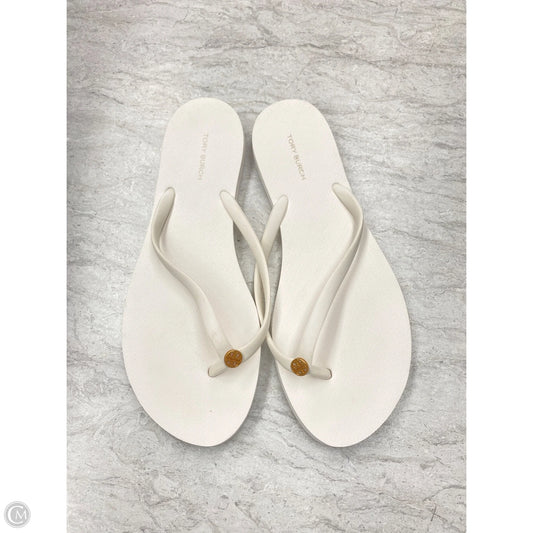 Sandals Designer By Tory Burch In White, Size: 9