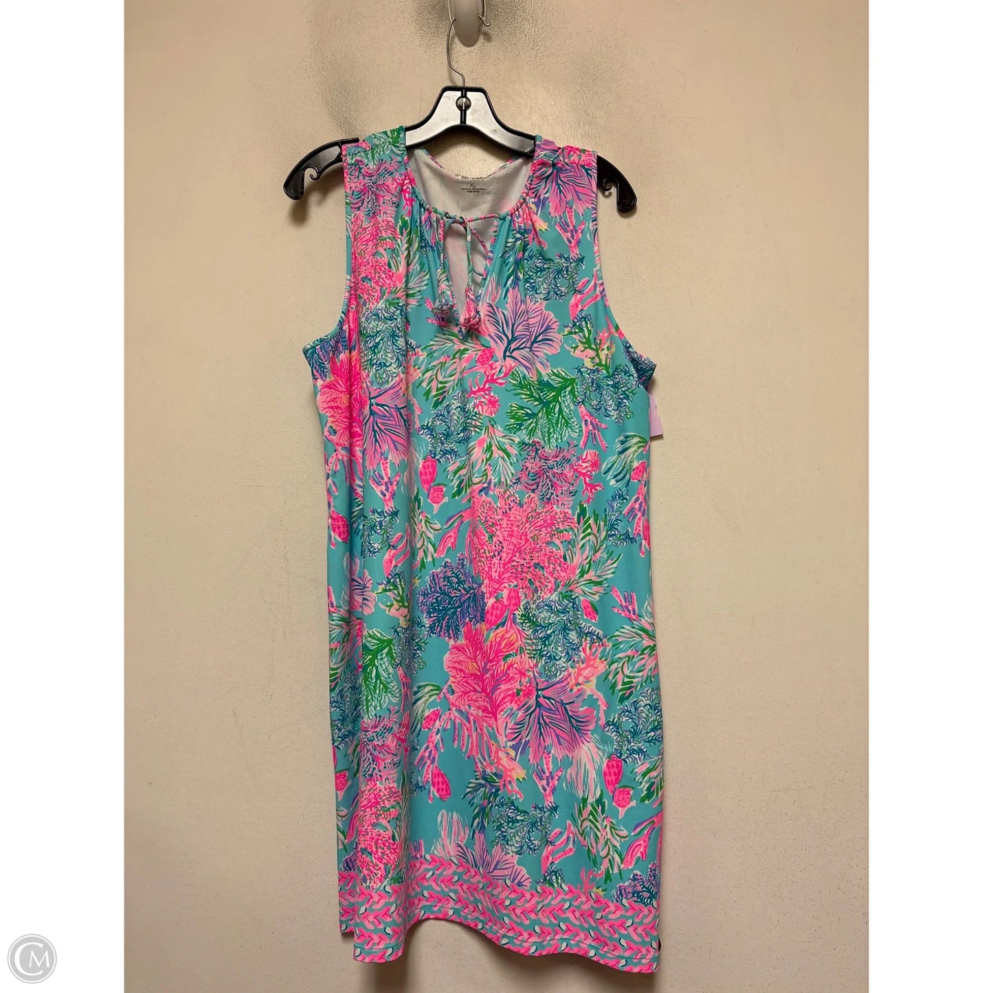 Dress Designer By Lilly Pulitzer In Blue & Pink, Size: Xl