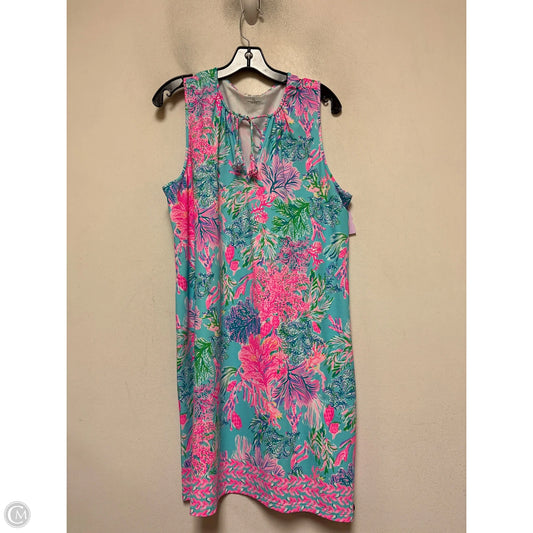 Dress Designer By Lilly Pulitzer In Blue & Pink, Size: Xl