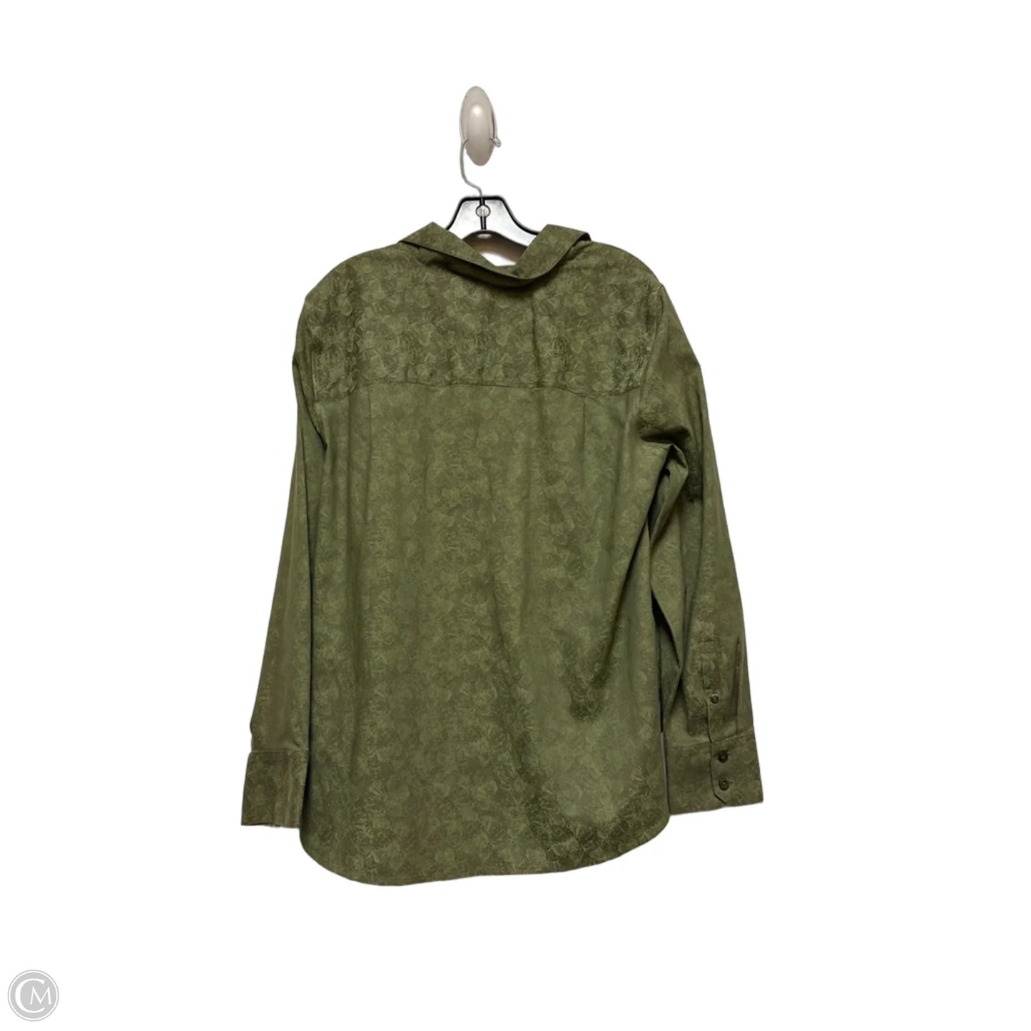 Top Long Sleeve By Chicos In Green, Size: L
