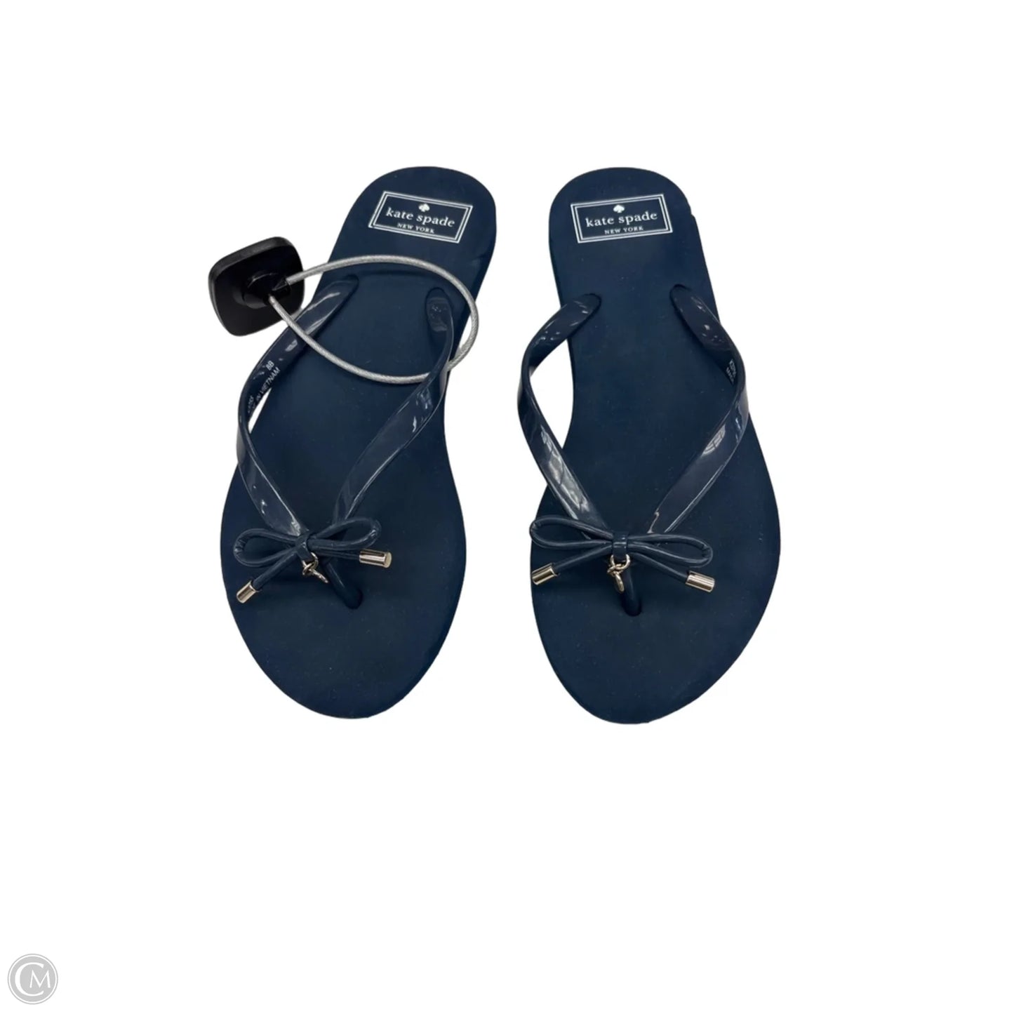 Sandals Designer By Kate Spade In Blue, Size: 7