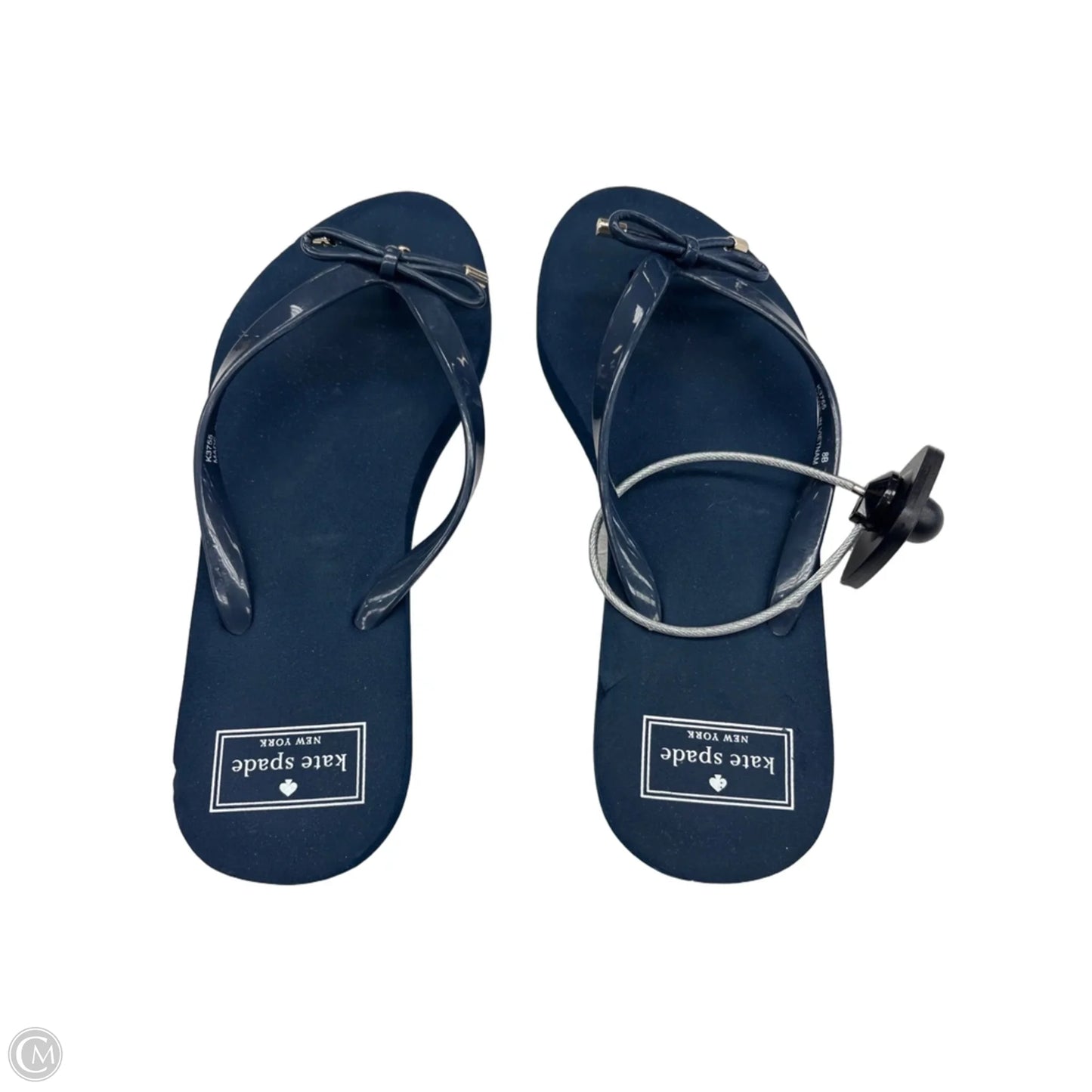 Sandals Designer By Kate Spade In Blue, Size: 7