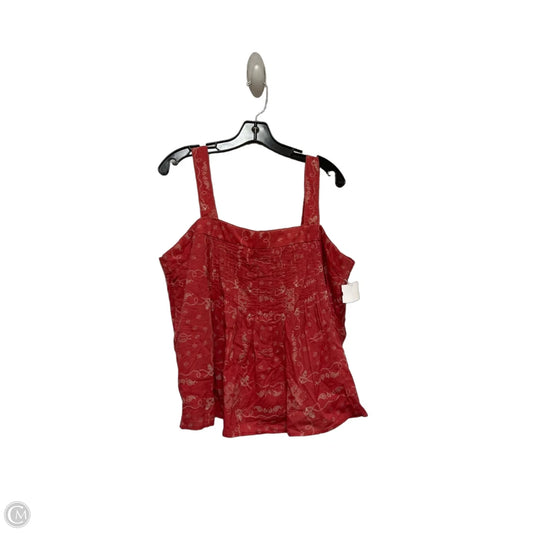 Top Sleeveless By Abercrombie And Fitch In Red, Size: Xl