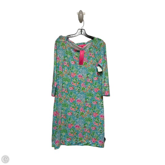 Dress Designer By Lilly Pulitzer In Blue & Green, Size: L