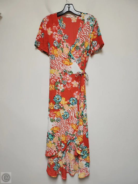 Dress Casual Maxi By Clothes Mentor In Floral Print, Size: Xl