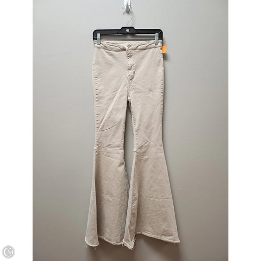 Jeans Flared By Free People In Tan, Size: 4