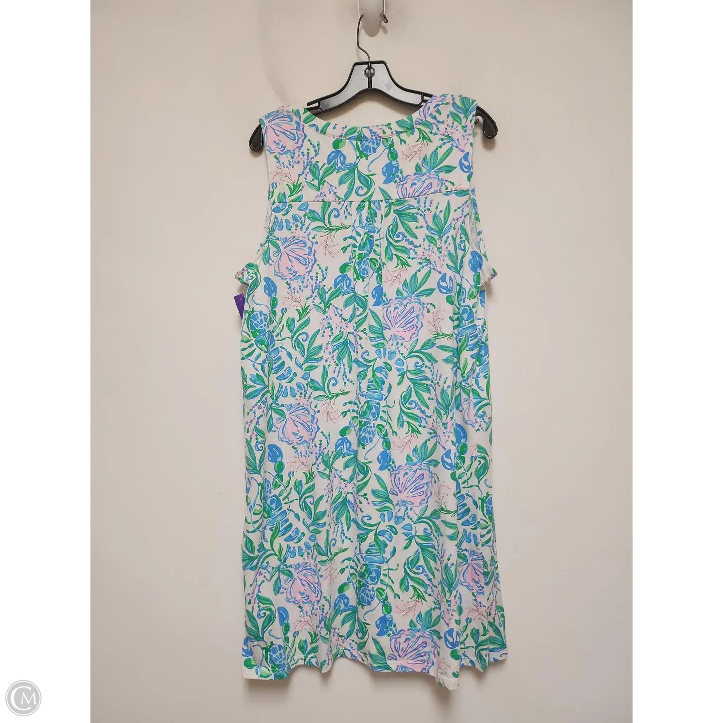 Dress Designer By Lilly Pulitzer In Blue & Green, Size: Xl