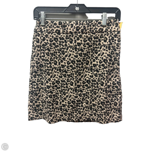 Skirt Mini & Short By Loft In Animal Print, Size: 0