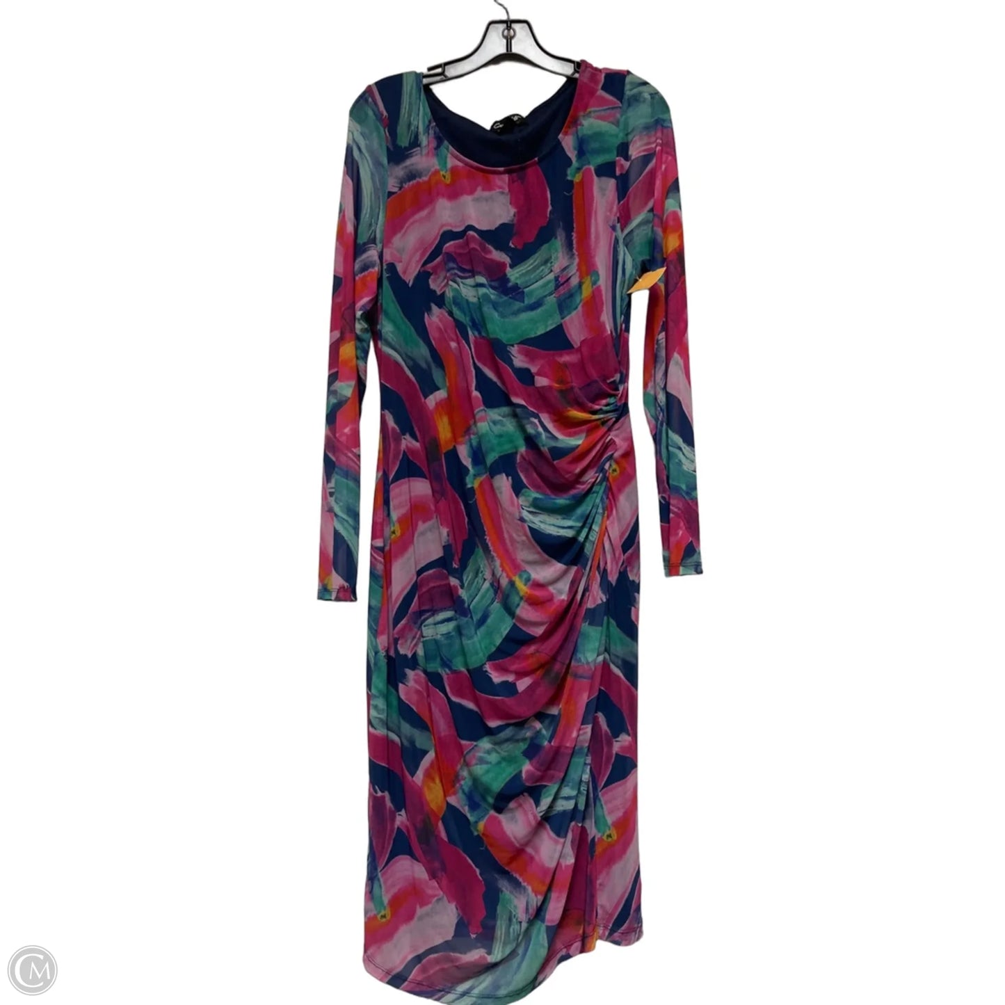 Dress Casual Midi By Clothes Mentor In Floral Print, Size: Xl
