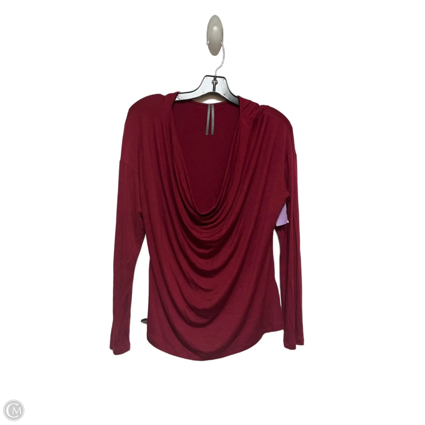 Top Long Sleeve Basic By Anthropologie In Red, Size: L
