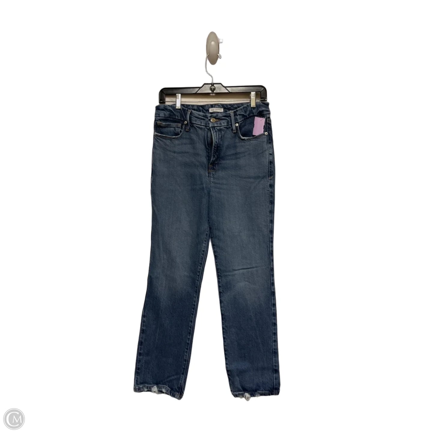 Jeans Cropped By Good American In Blue Denim, Size: 6