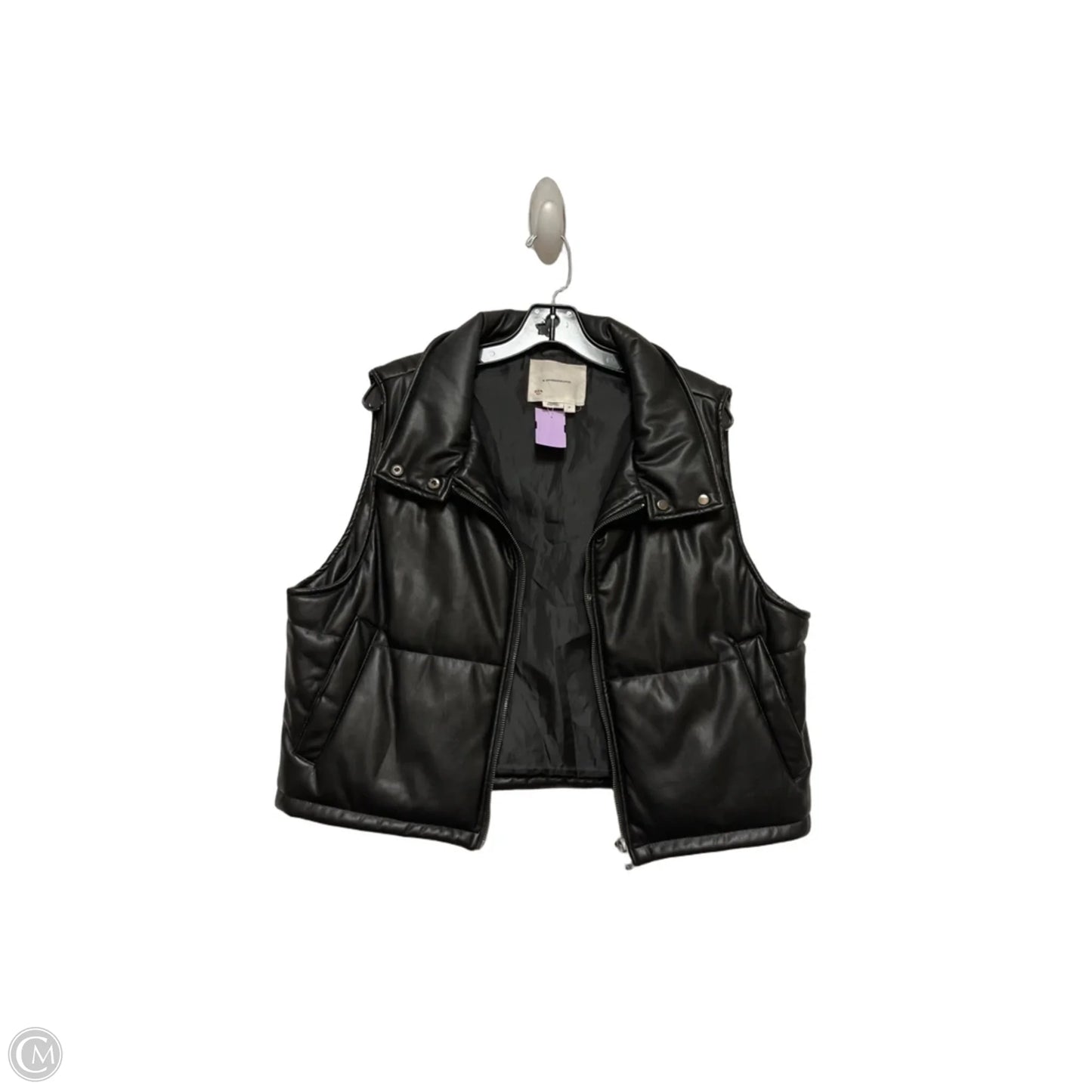 Vest Other By Anthropologie In Black, Size: M