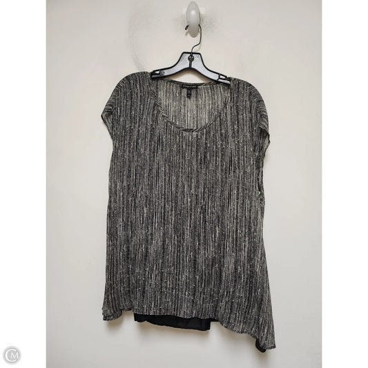 Top Sleeveless By Eileen Fisher In Black & White, Size: M