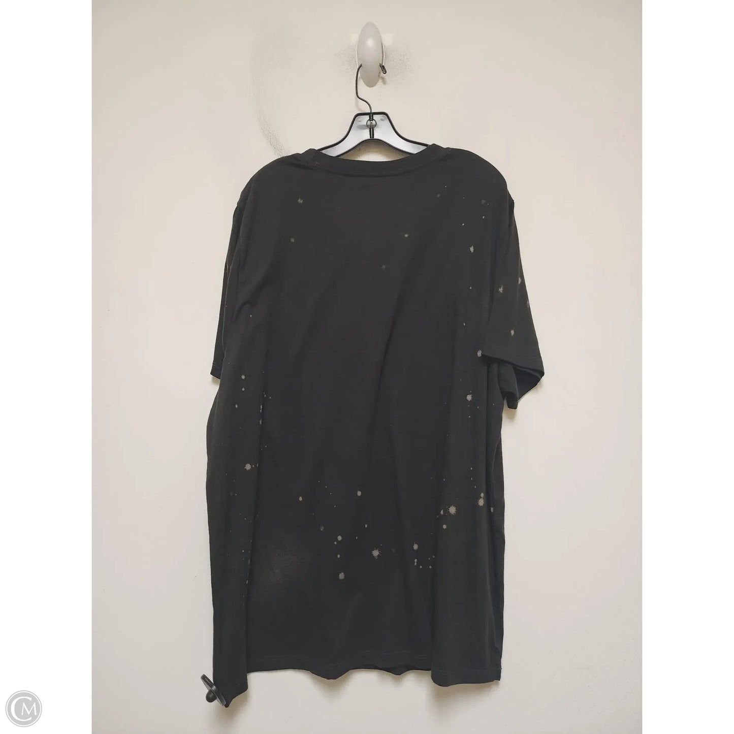 Top Short Sleeve Basic By Walt Disney In Black & Yellow, Size: Xl