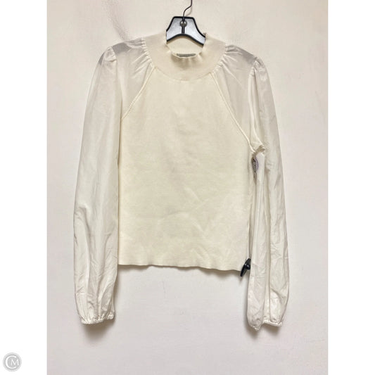 Top Long Sleeve Designer By All Saints In White, Size: L