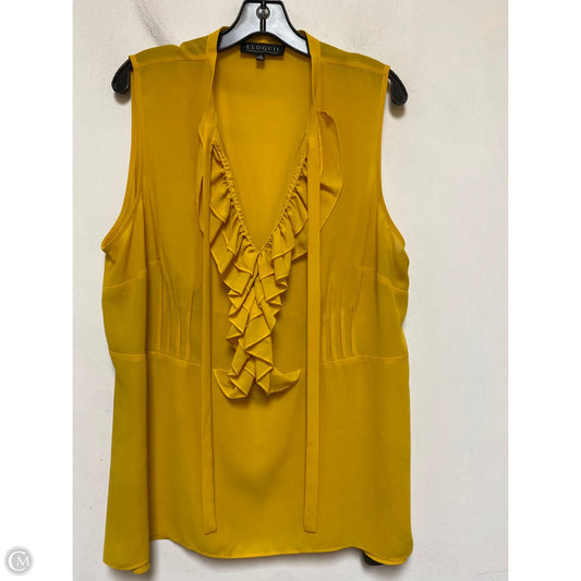 Top Sleeveless By Eloquii In Yellow, Size: 2x