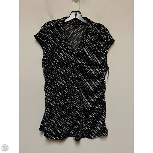 Top Sleeveless By Vince Camuto In Black & White, Size: 2x