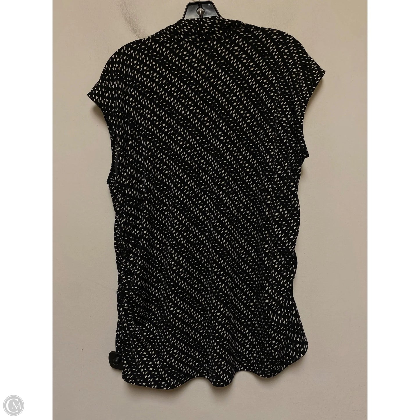 Top Sleeveless By Vince Camuto In Black & White, Size: 2x