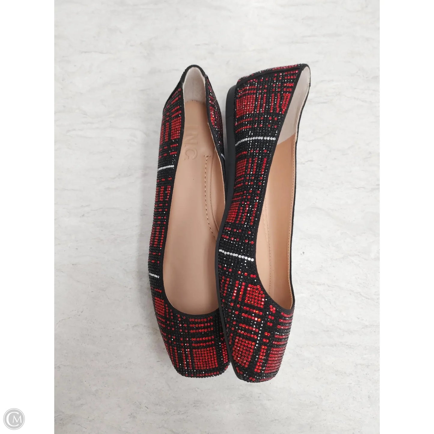 Shoes Flats By Inc In Plaid Pattern, Size: 7