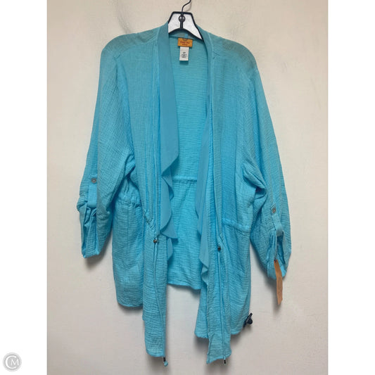 Top Long Sleeve By Ruby Rd In Blue, Size: 2x