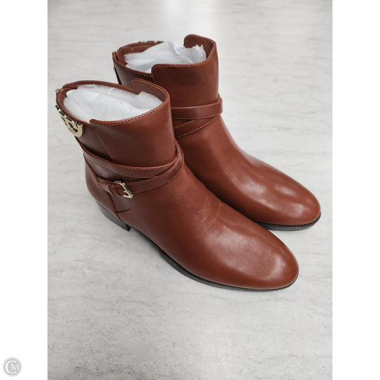 Boots Designer By Tory Burch In Brown, Size: 10.5