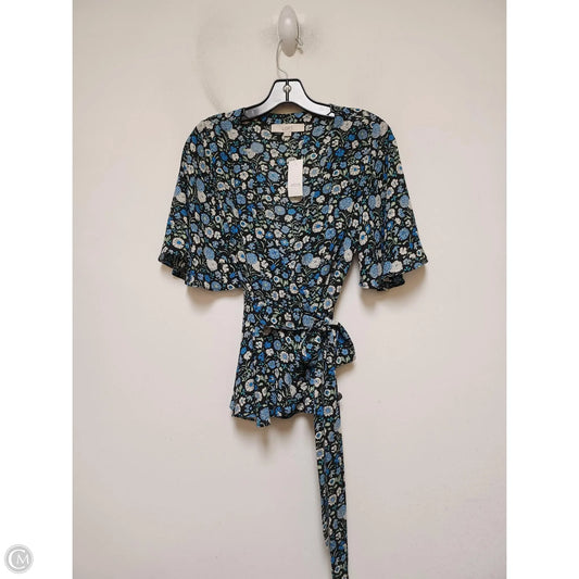 Top Short Sleeve By Loft In Floral Print, Size: S
