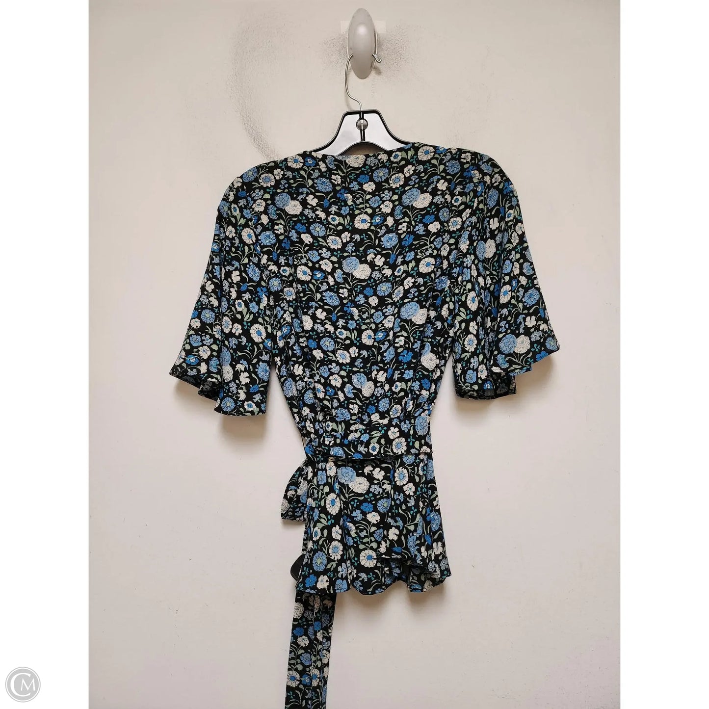 Top Short Sleeve By Loft In Floral Print, Size: S