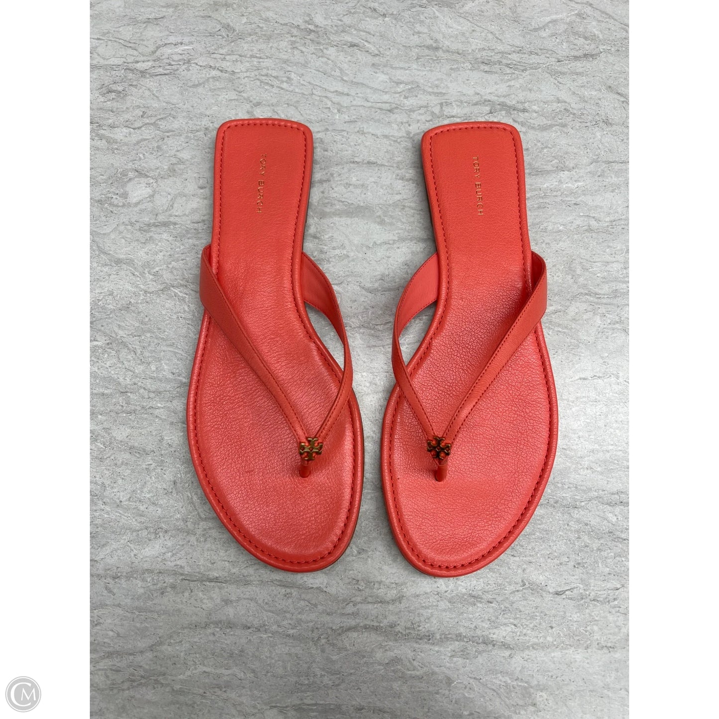 Sandals Designer By Tory Burch In Coral, Size: 11
