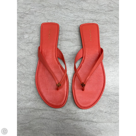 Sandals Designer By Tory Burch In Coral, Size: 11