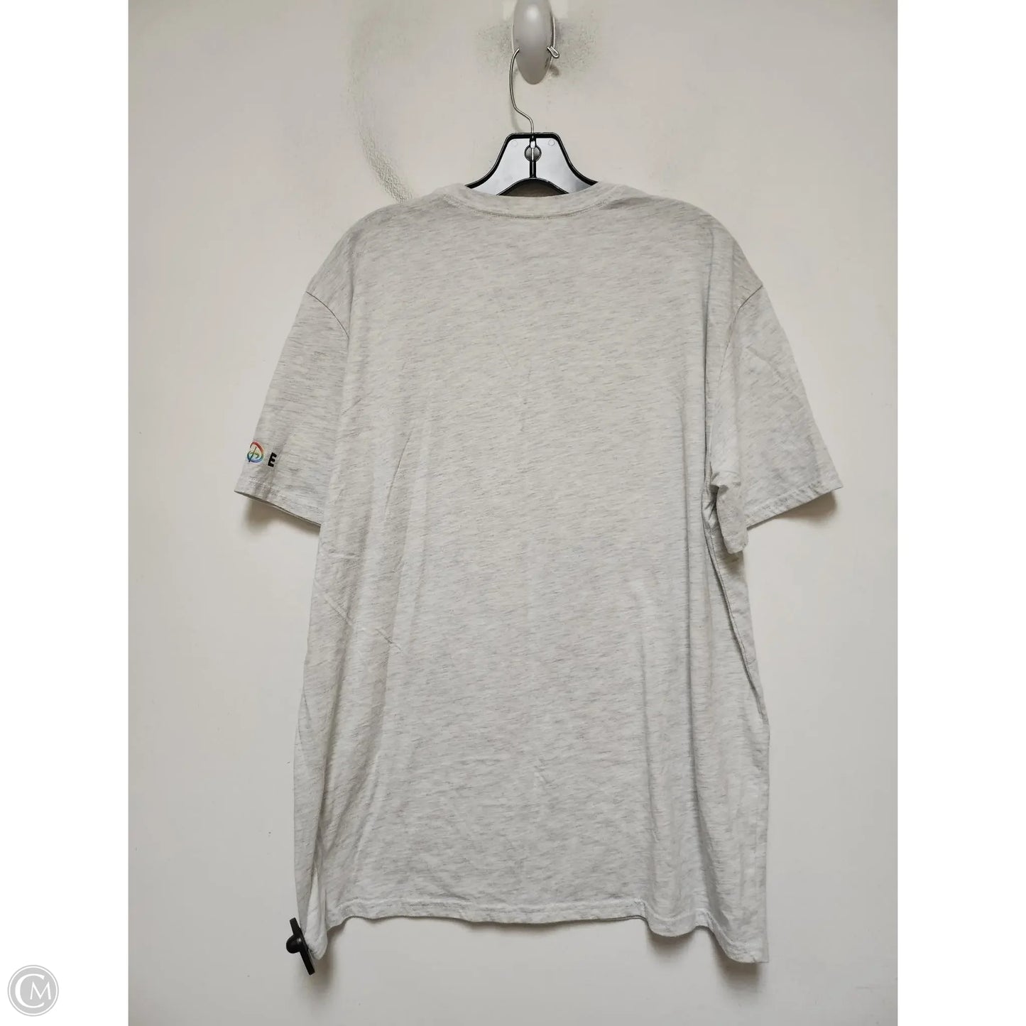 Top Short Sleeve Basic By Walt Disney In Rainbow Print, Size: L