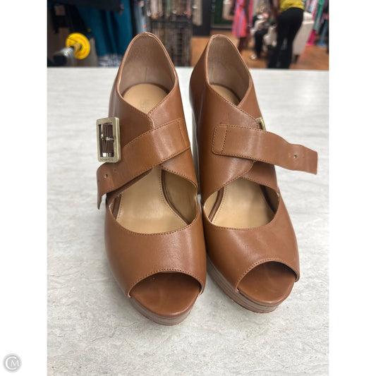 Shoes Heels Block By Michael By Michael Kors In Brown, Size: 8.5