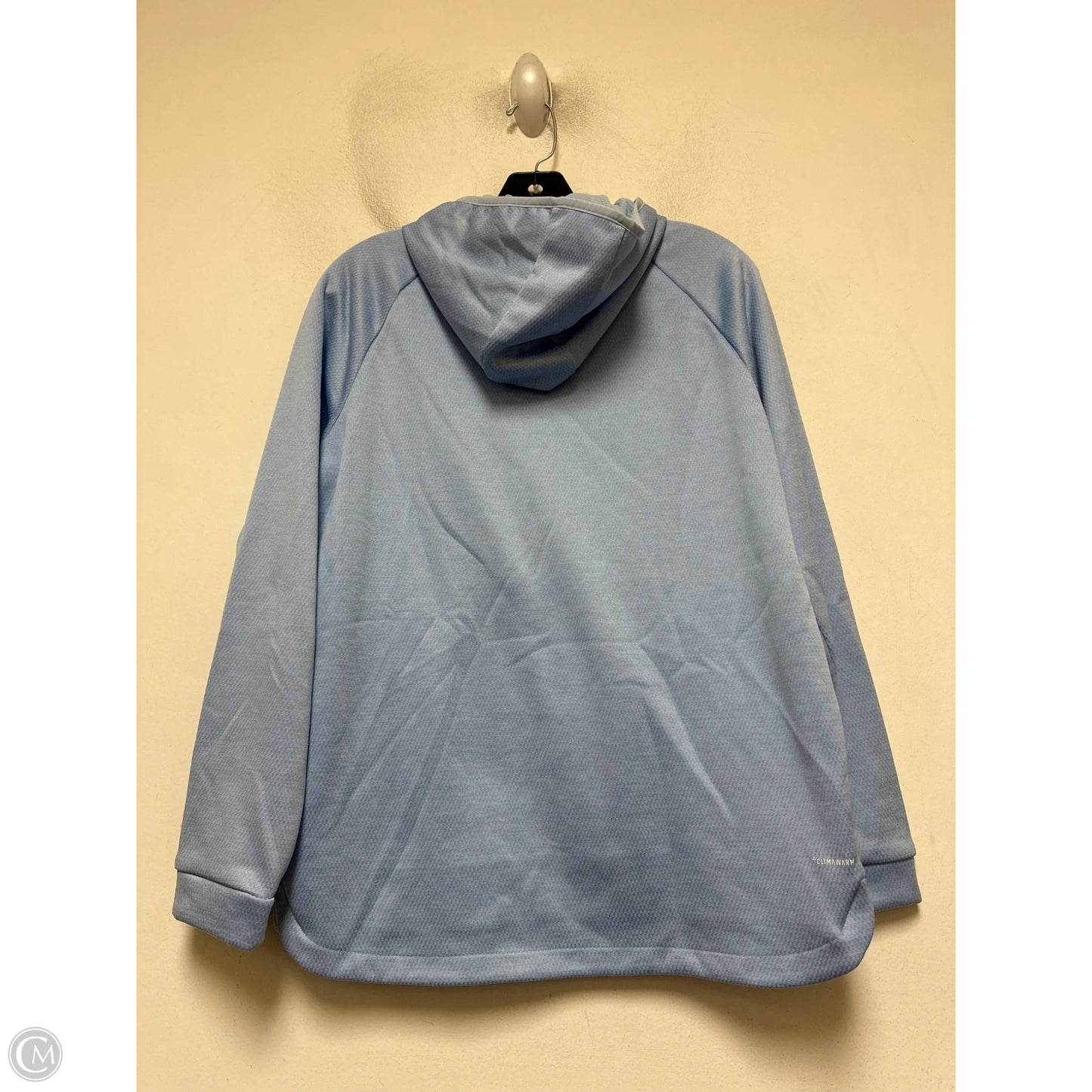 Sweatshirt Hoodie By Adidas In Blue & Orange, Size: M