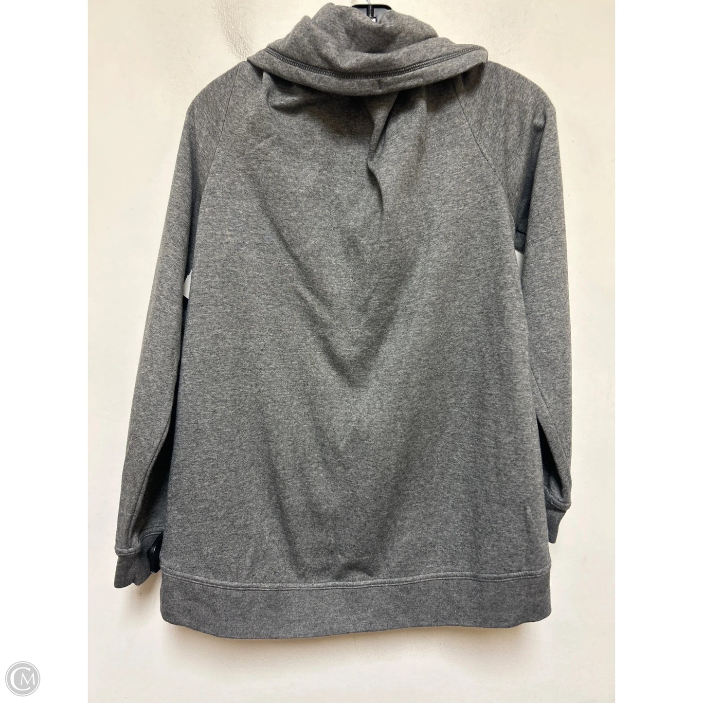 Athletic Jacket By Nike Apparel In Grey, Size: S
