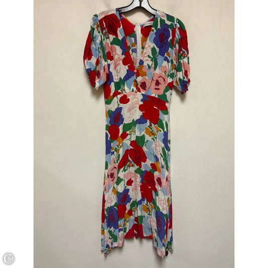 Dress Casual Midi By Faithfull The Brand In Multi-colored, Size: S