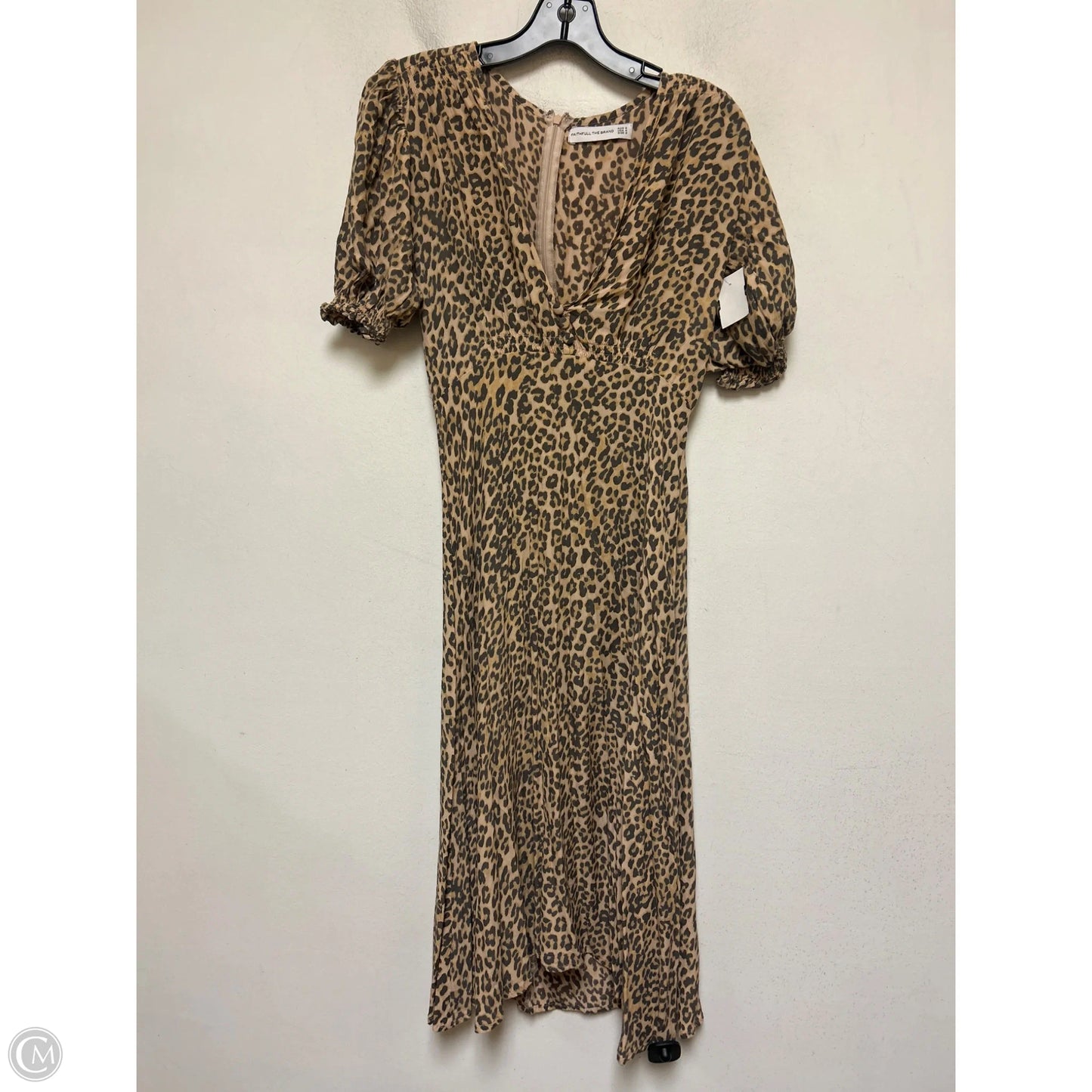 Dress Casual Midi By Faithfull The Brand In Leopard Print, Size: S