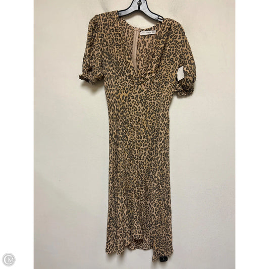 Dress Casual Midi By Faithfull The Brand In Leopard Print, Size: S