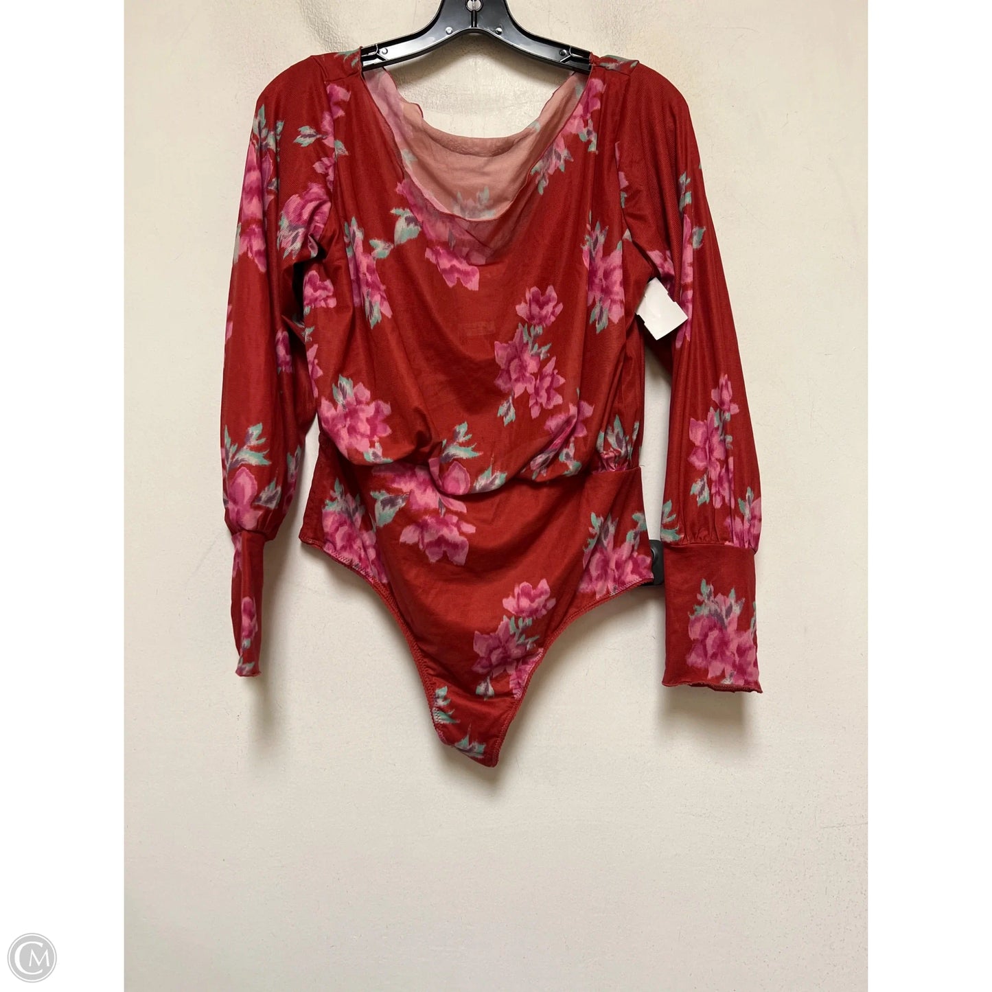 Top Long Sleeve By Free People In Floral Print, Size: L