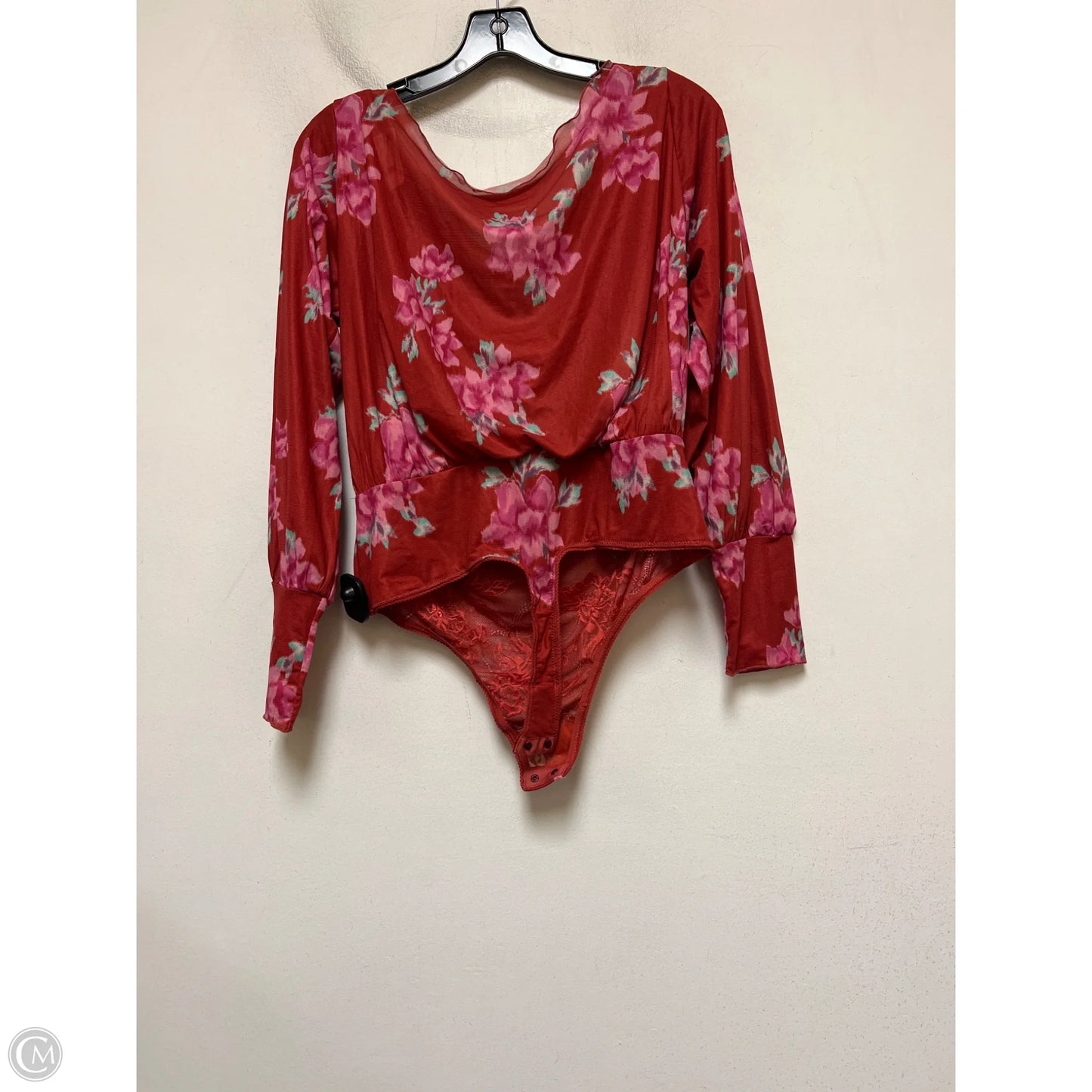 Top Long Sleeve By Free People In Floral Print, Size: L