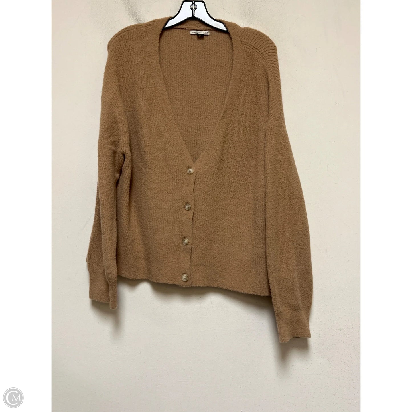 Sweater Cardigan By American Eagle In Tan, Size: S