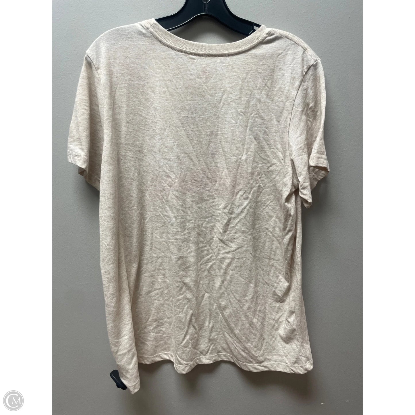 Top Short Sleeve Basic By Holiday Time In Tan, Size: Xl