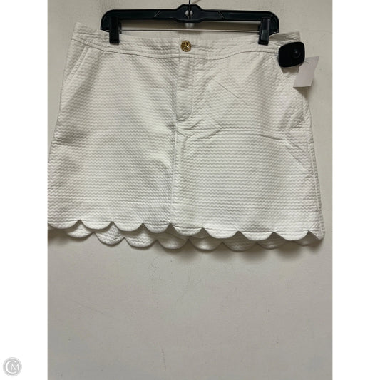 Skort Designer By Lilly Pulitzer In White, Size: 12