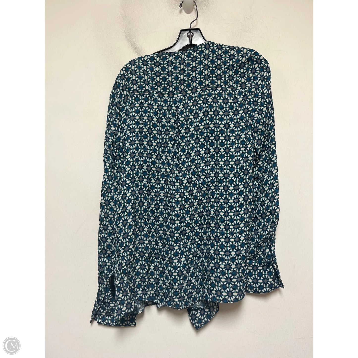 Top Long Sleeve By Elie Tahari In Geometric Pattern, Size: L
