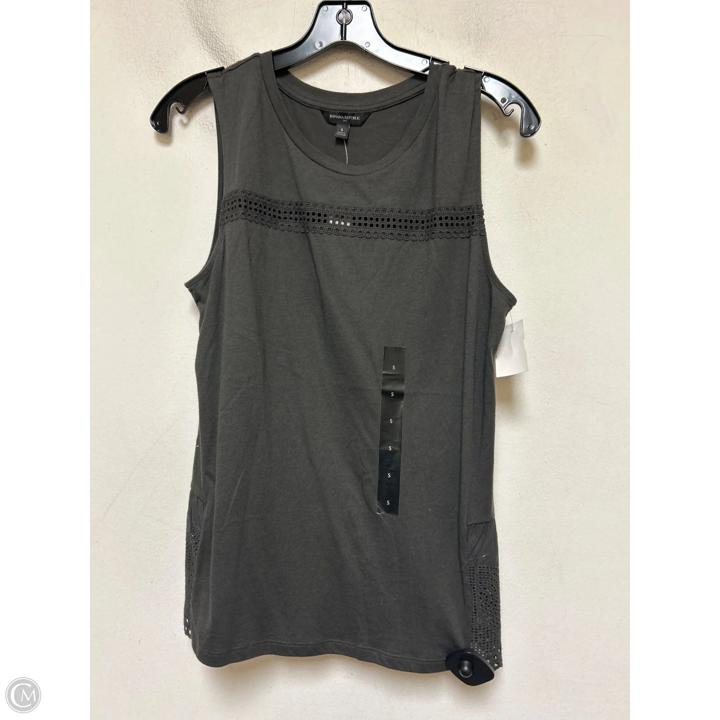 Top Sleeveless By Banana Republic In Grey, Size: S