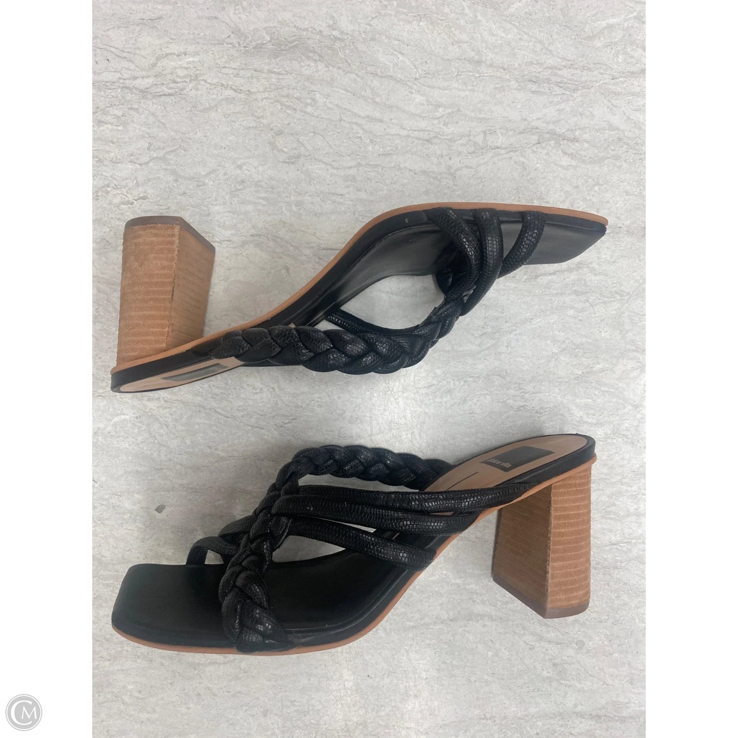 Sandals Heels Block By Dolce Vita In Black, Size: 9.5