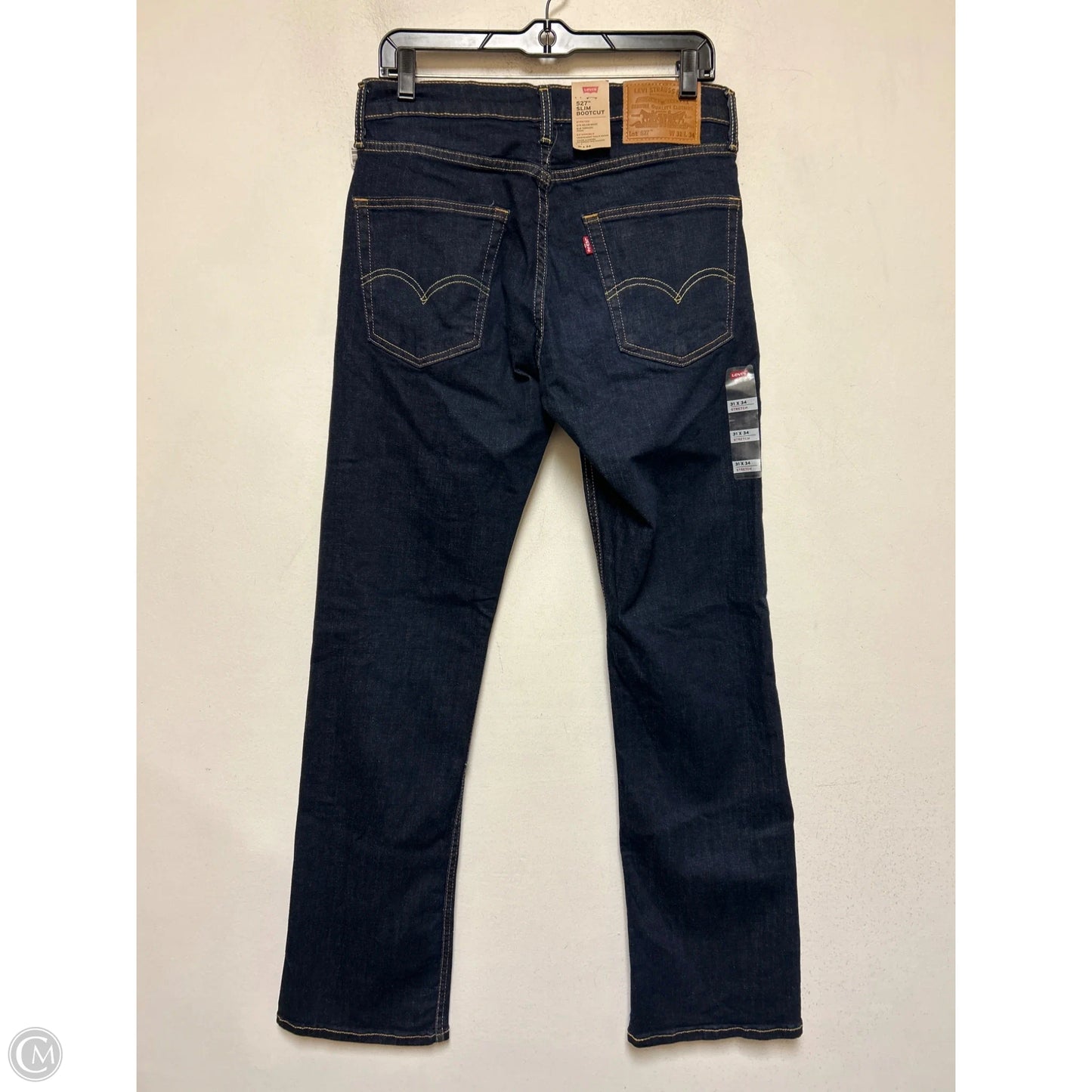 Jeans Boot Cut By Levis In Blue Denim, Size: 8
