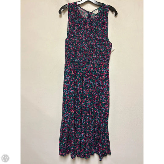 Dress Casual Maxi By J. Crew In Floral Print, Size: M