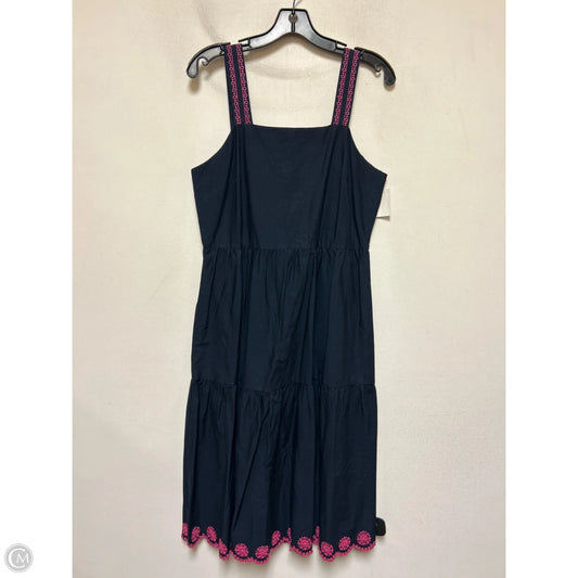 Dress Casual Midi By J. Crew In Blue & Pink, Size: S