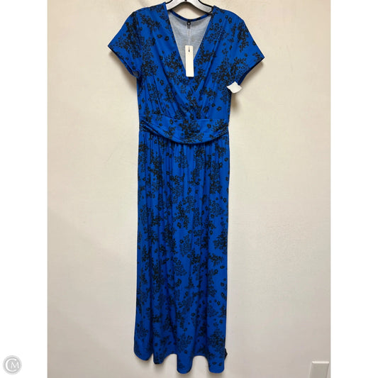 Dress Casual Maxi By Clothes Mentor In Black & Blue, Size: M