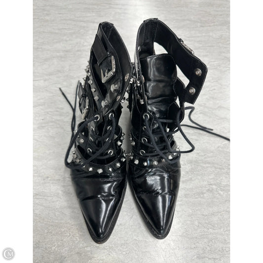 Boots Ankle Heels By Sam Edelman In Black, Size: 7.5