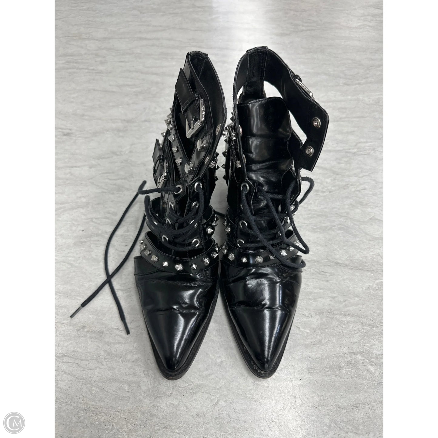 Boots Ankle Heels By Sam Edelman In Black, Size: 7.5
